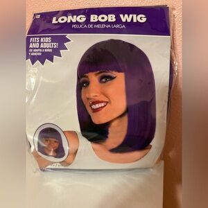 Amscan Long Bob Wig in Deep Purple